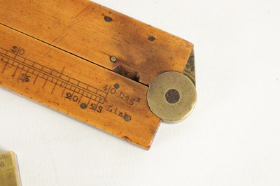 Lot 414 - AN INDIAN ARMY INCLINOMETER TOGETHER WITH ANOTHER