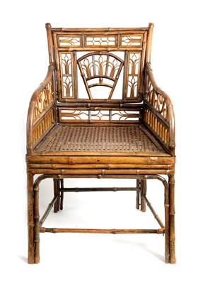 Lot 932 - A 19TH CENTURY BAMBOO BRIGHTON PAVILION CHILD'S CHAIR