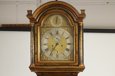 Lot 738 - JOSEPH ROSE & SON LONDON. A GEORGE III GREEN LACQUER CHINOISERIE DECORATED EIGHT-DAY LONGCASE CLOCK