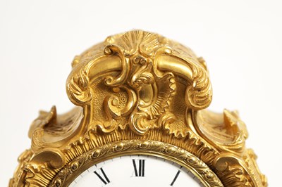Lot 757 - G. YONGE & SON, STRAND, LONDON. AN ENGLISH REGENCY ORMOLU FUSEE MANTEL CLOCK