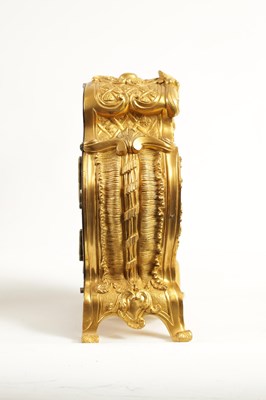 Lot 757 - G. YONGE & SON, STRAND, LONDON. AN ENGLISH REGENCY ORMOLU FUSEE MANTEL CLOCK