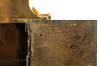 Lot 757 - G. YONGE & SON, STRAND, LONDON. AN ENGLISH REGENCY ORMOLU FUSEE MANTEL CLOCK