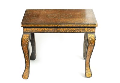 Lot 184 - A 19TH CENTURY LACQUERED KASHMIRI OCCASIONAL TABLE