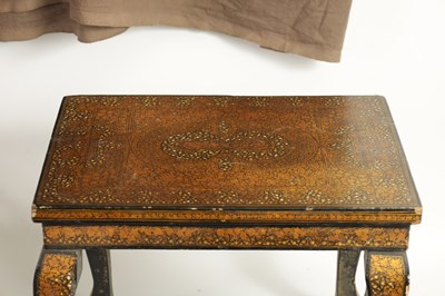 Lot 184 - A 19TH CENTURY LACQUERED KASHMIRI OCCASIONAL TABLE