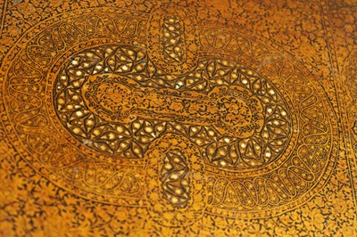 Lot 184 - A 19TH CENTURY LACQUERED KASHMIRI OCCASIONAL TABLE