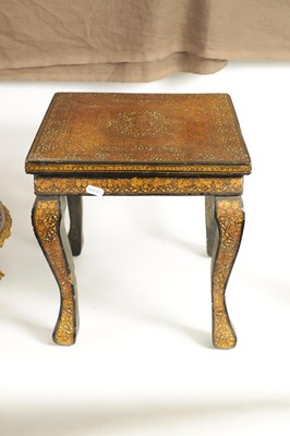 Lot 184 - A 19TH CENTURY LACQUERED KASHMIRI OCCASIONAL TABLE
