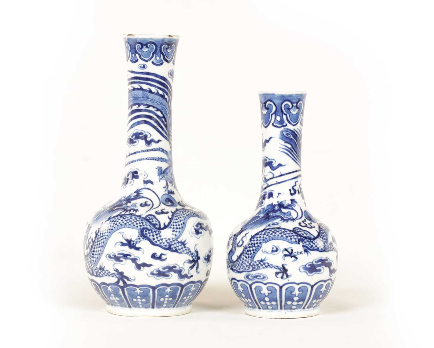 Lot 109 - TWO 19TH CENTURY CHINESE BLUE AND WHITE PORCELAIN VASES