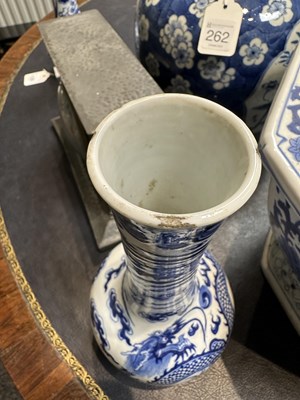 Lot 109 - TWO 19TH CENTURY CHINESE BLUE AND WHITE PORCELAIN VASES