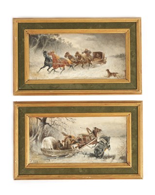 Lot 637 - J. ORLOFF (1871-1948). A PAIR OF EARLY 20TH CENTURY OILS ON BOARD