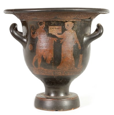 Lot 77 - AN EARLY RED-FIGURED BELL-KRATER