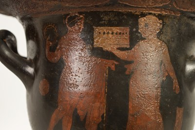 Lot 77 - AN EARLY RED-FIGURED BELL-KRATER