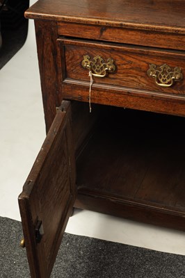Lot 818 - AN EARLY 18TH CENTURY OAK 'DOG KENNEL' DRESSER AND RACK