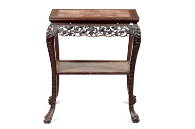 Lot 251 - A 19TH CENTURY CHINESE HARDWOOD ALTAR TABLE