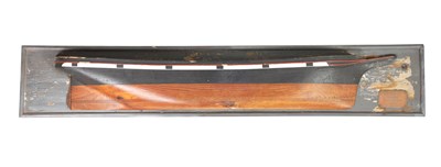 Lot 532 - A 19TH CENTURY SHIPBUILDERS HALF HULL MODEL