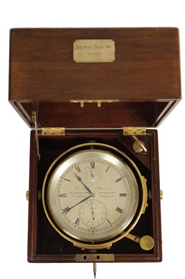 Lot 765 - THOMAS MERCER, ST. ALBANS. No. 923. A MID 20TH CENTURY EIGHT-DAY MARINE CHRONOMETER