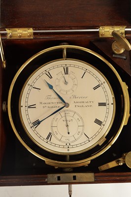 Lot 765 - THOMAS MERCER, ST. ALBANS. No. 923. A MID 20TH CENTURY EIGHT-DAY MARINE CHRONOMETER