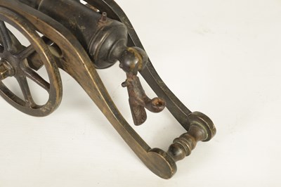 Lot 365 - A 19TH CENTURY BRONZE STARTING CANNON