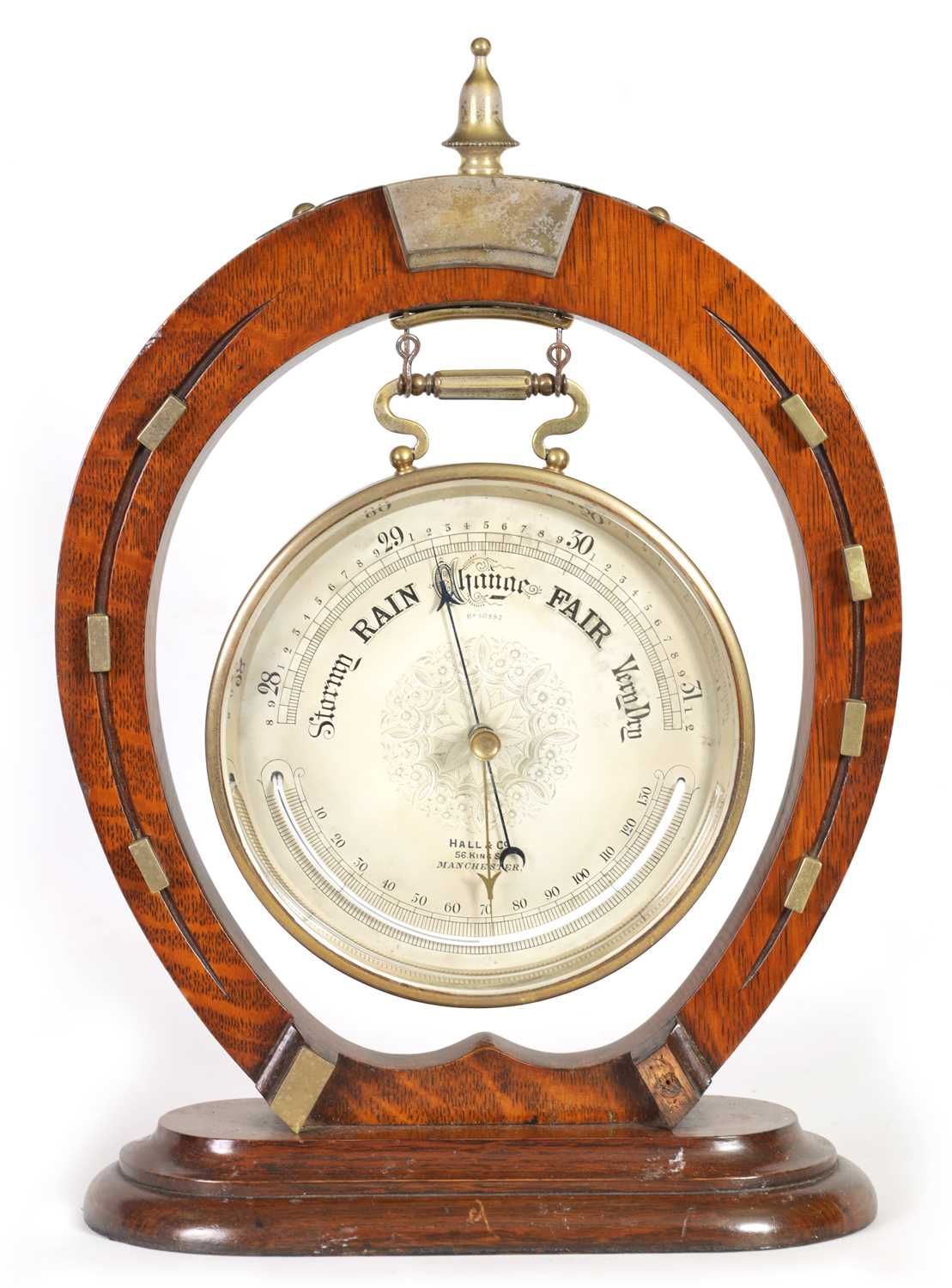 Lot 736 - AN UNUSUAL LATE 19TH CENTURY BAROMETER OF EQUESTRIAN INTEREST