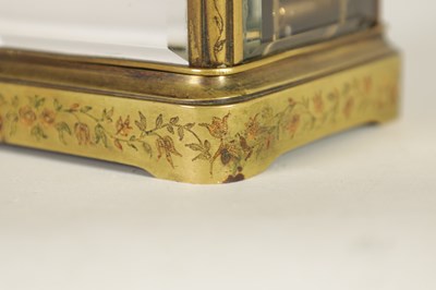 Lot 717 - JAPY FRERES. A LATE 19TH CENTURY FRENCH ENGRAVED STRIKING CARRIAGE CLOCK