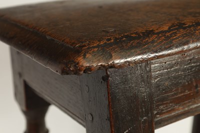 Lot 911 - A LATE 17TH CENTURY OAK JOINT STOOL