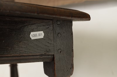 Lot 911 - A LATE 17TH CENTURY OAK JOINT STOOL