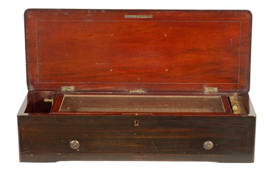 Lot 748 - A 19TH-CENTURY NICOLE FRERES SWISS CYLINDER MUSIC BOX