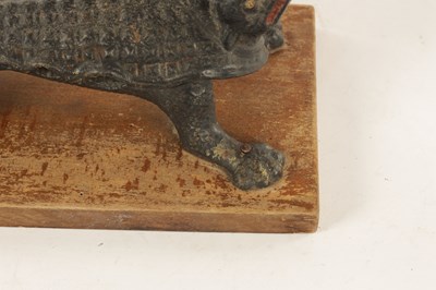 Lot 627 - A LATE 19TH CENTURY CAST IRON APOTHECARY CHEMISTS CORK PRESS FORMED AS A CROCODILE