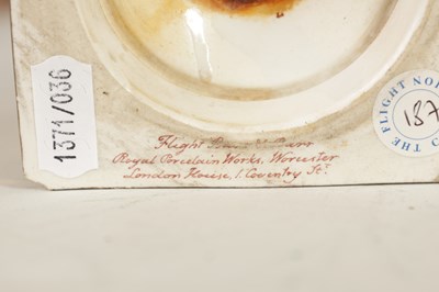 Lot 49 - AN EARLY 19TH CENTURY FLIGHT BARR & BARR, WORCESTER PORCELAIN TWO HANDLED URN SHAPED VASE