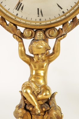 Lot 768 - A LATE 19TH CENTURY FRENCH ORMOLU FIGURAL NIGHT CLOCK