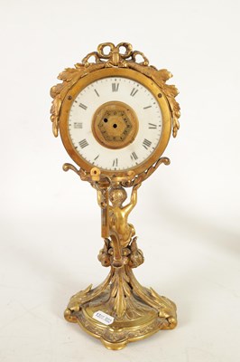 Lot 768 - A LATE 19TH CENTURY FRENCH ORMOLU FIGURAL NIGHT CLOCK