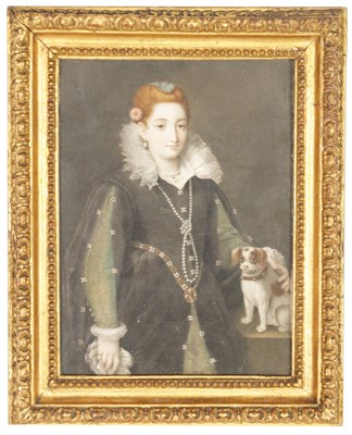 Lot 676 - A FRAMED 19TH CENTURY MINIATURE ON IVORY