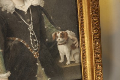 Lot 676 - A FRAMED 19TH CENTURY MINIATURE ON IVORY
