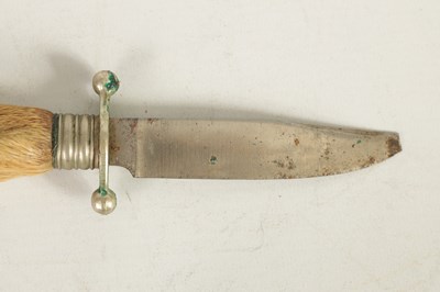 Lot 377 - AN OVERSIZED FOLDING KNIFE AND ANOTHER