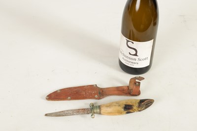 Lot 377 - AN OVERSIZED FOLDING KNIFE AND ANOTHER