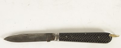 Lot 377 - AN OVERSIZED FOLDING KNIFE AND ANOTHER