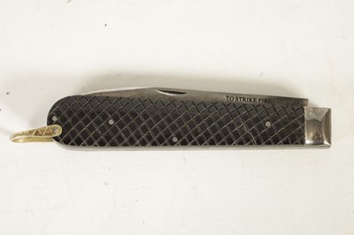 Lot 377 - AN OVERSIZED FOLDING KNIFE AND ANOTHER