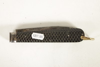 Lot 377 - AN OVERSIZED FOLDING KNIFE AND ANOTHER