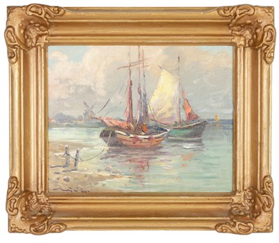 Lot 673 - A SMALL EARLY 20TH CENTURY OIL ON CANVAS