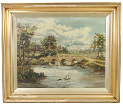 Lot 629 - A 19TH CENTURY OIL ON CANVAS.