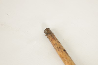 Lot 456 - OF BOER WAR INTEREST, A LATE 19TH CENTURY CARVED WALKING STICK AND KNOBKERRY