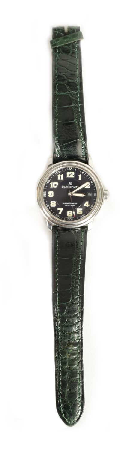 Lot 289 - BLANCPAIN. A GENTLEMAN’S STAINLESS STEEL AUTOMATIC WRISTWATCH