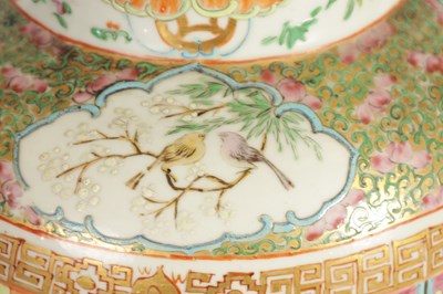 Lot 208 - A LARGE 19TH CENTURY CHINESE CANTON FAMILLE ROSE PORCELAIN VASE