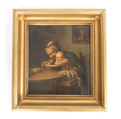 Lot 632 - A 19TH CENTURY CONTINENTAL SCHOOL OIL ON CANVAS