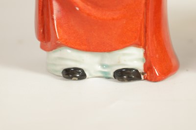 Lot 155 - TWO MEIJI PERIOD JAPANESE KUTANI PORCELAIN FIGURES OF DARUMA