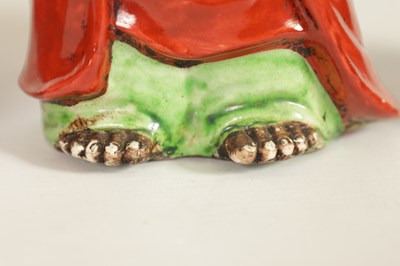 Lot 155 - TWO MEIJI PERIOD JAPANESE KUTANI PORCELAIN FIGURES OF DARUMA