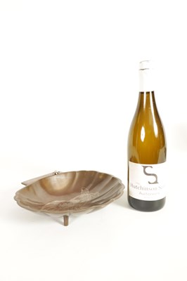 Lot 100 - A JAPANESE MEIJI PERIOD BRONZE AND SILVER INLAID TURTLE DISH