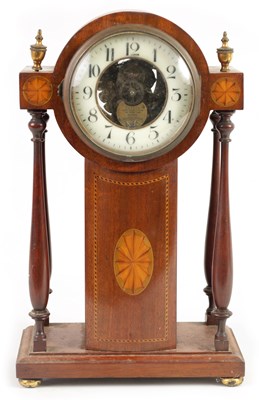 Lot 832 - AN EARLY 20TH CENTURY EUREKA ELECTRIC MANTEL CLOCK