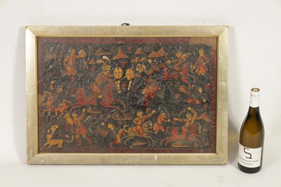 Lot 123 - AN 18TH/19TH CENTURY MONGOLIAN SCHOOL OIL ON CANVAS