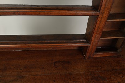 Lot 922 - A GOOD GEORGE III OAK SHROPSHIRE DRESSER AND RACK OF FINE COLOUR AND PATINA