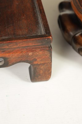 Lot 131 - A COLLECTION OF THREE CHINESE HARDWOOD VASE STANDS